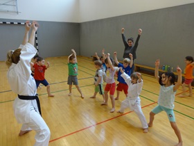 Besuch bei Karate
